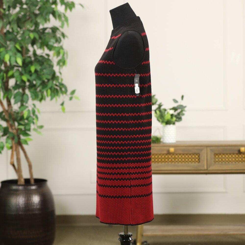 NEW NIC + ZOE Women’s Dress XS Black Red Sleeveless NWT - Picture 6 of 14